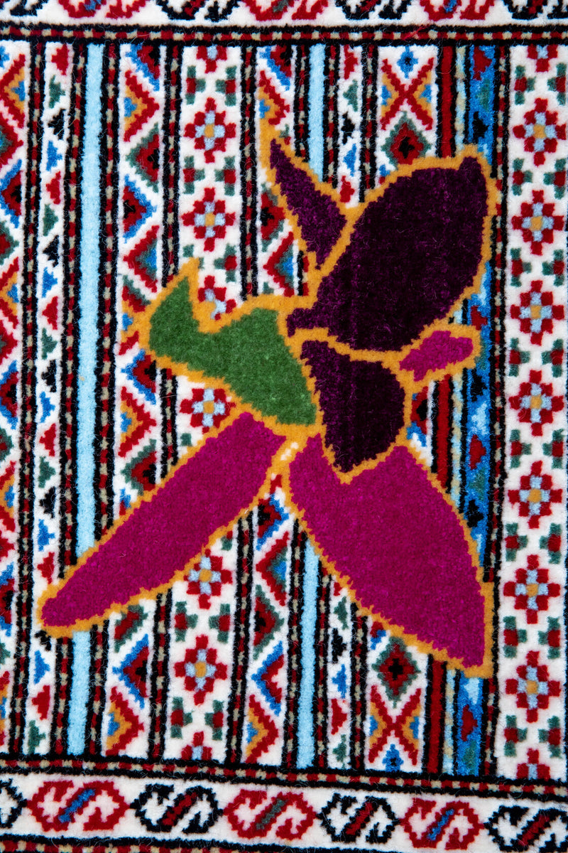 Karabakh-Khari Bulbul Style Souvenir Carpet